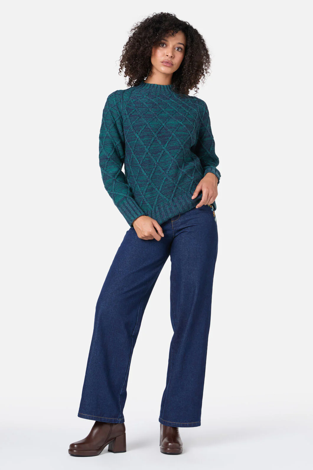 Demi Diamond Knit Jumper - Image 9