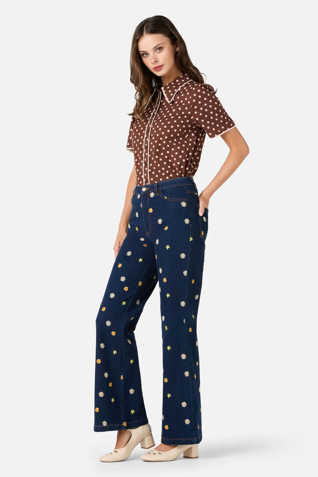 Ditsy Daisy Retro Blouse - Image 10