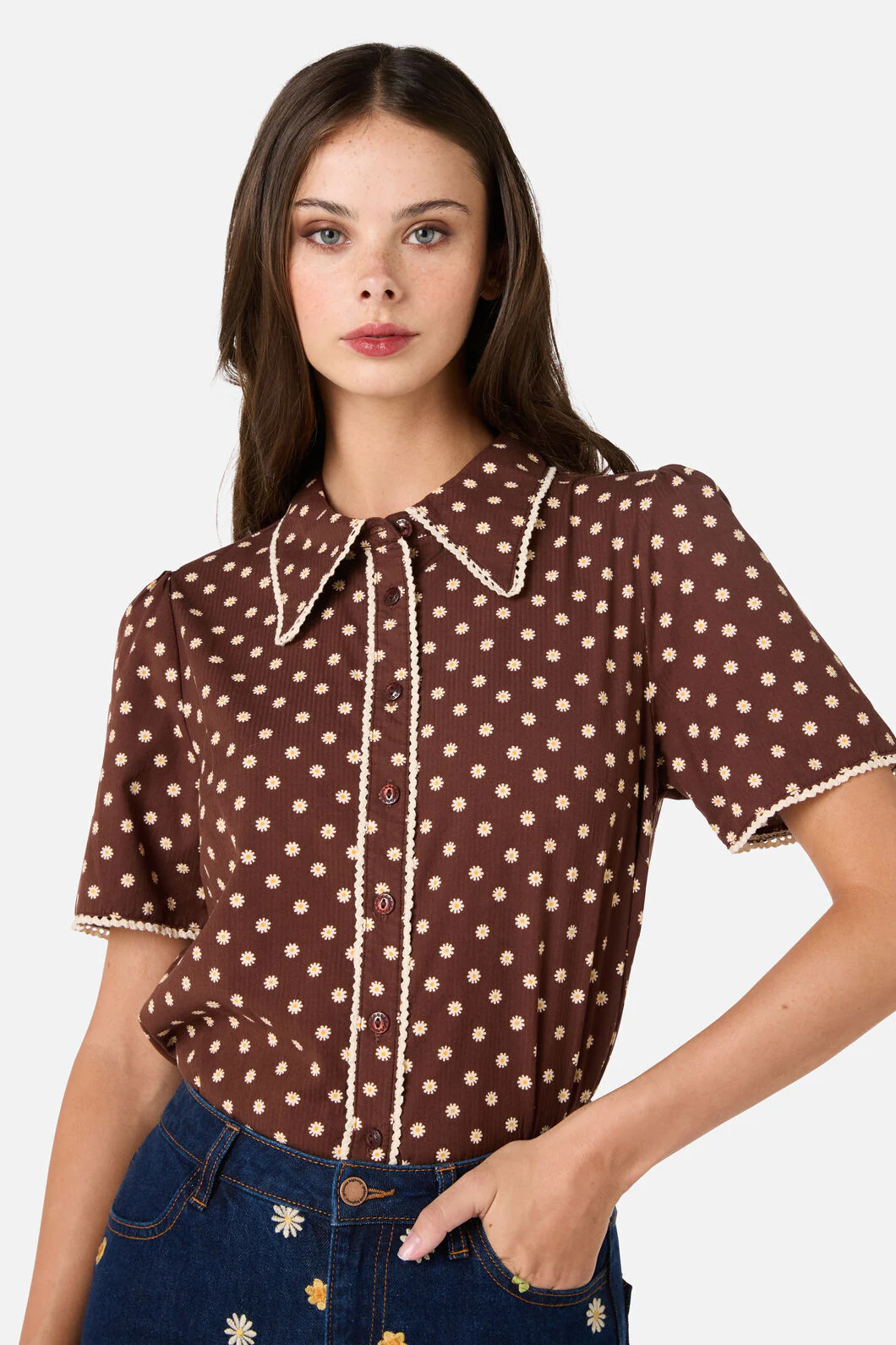 Ditsy Daisy Retro Blouse - Image 7