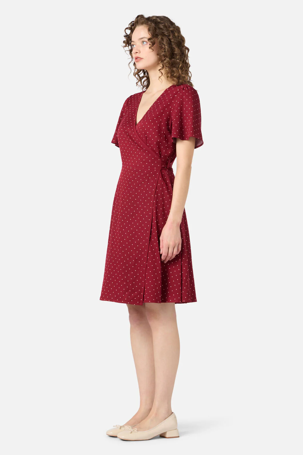 Dolly Spot Wrap Dress - Image 2