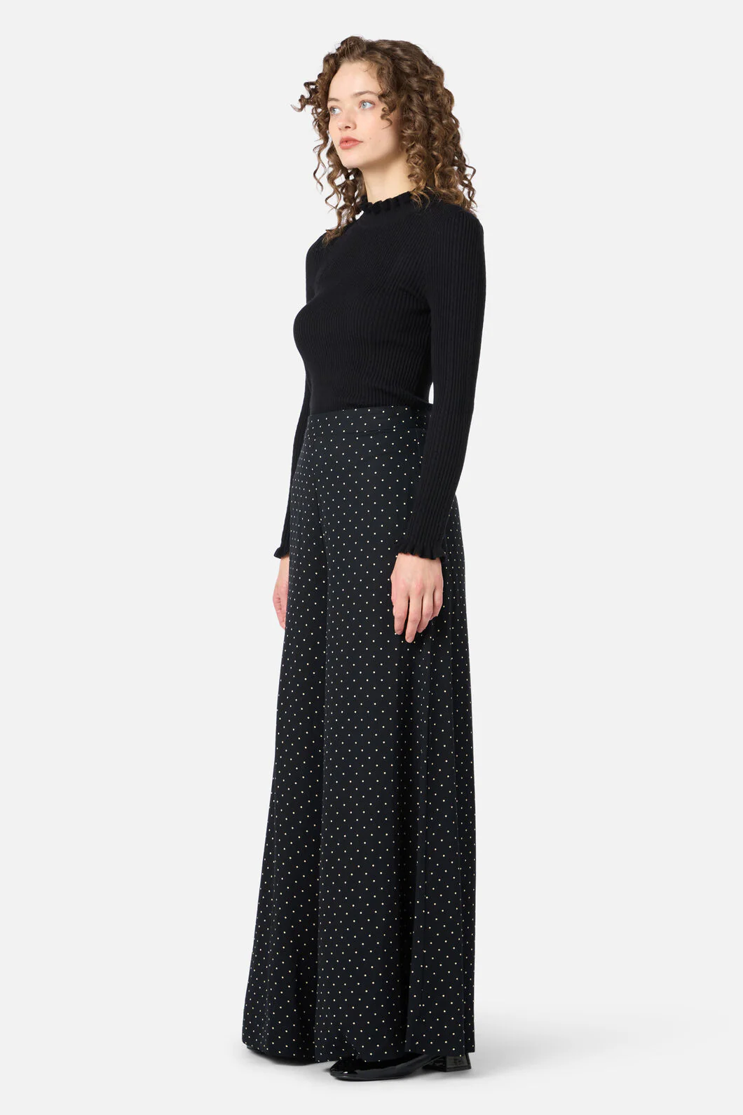 Dolly Spot Palazzo Pant - Image 3