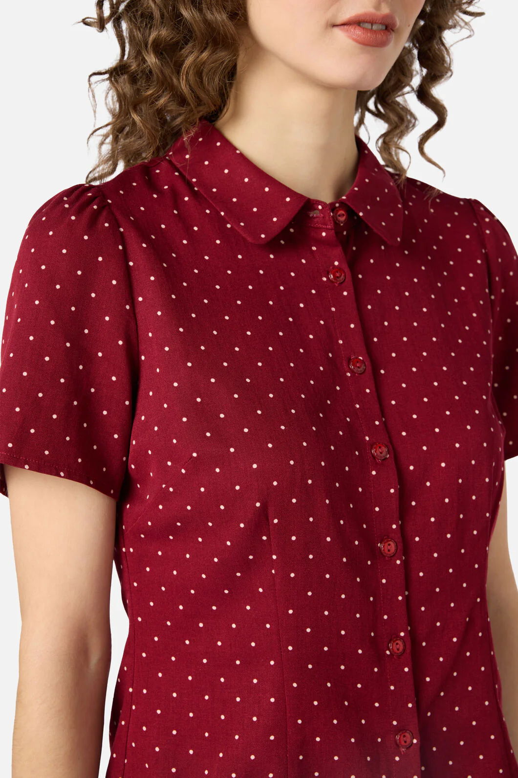 Dolly Spot Short Sleeve Blouse - Image 8