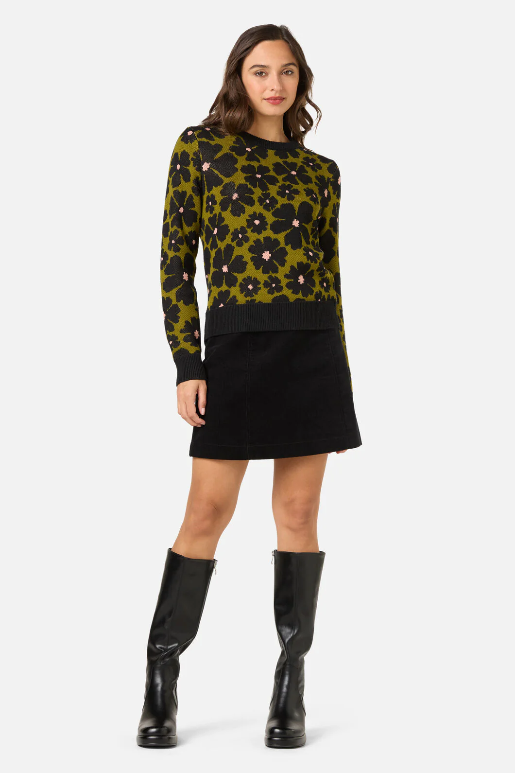 Donna Flower Knit Jumper - Image 2