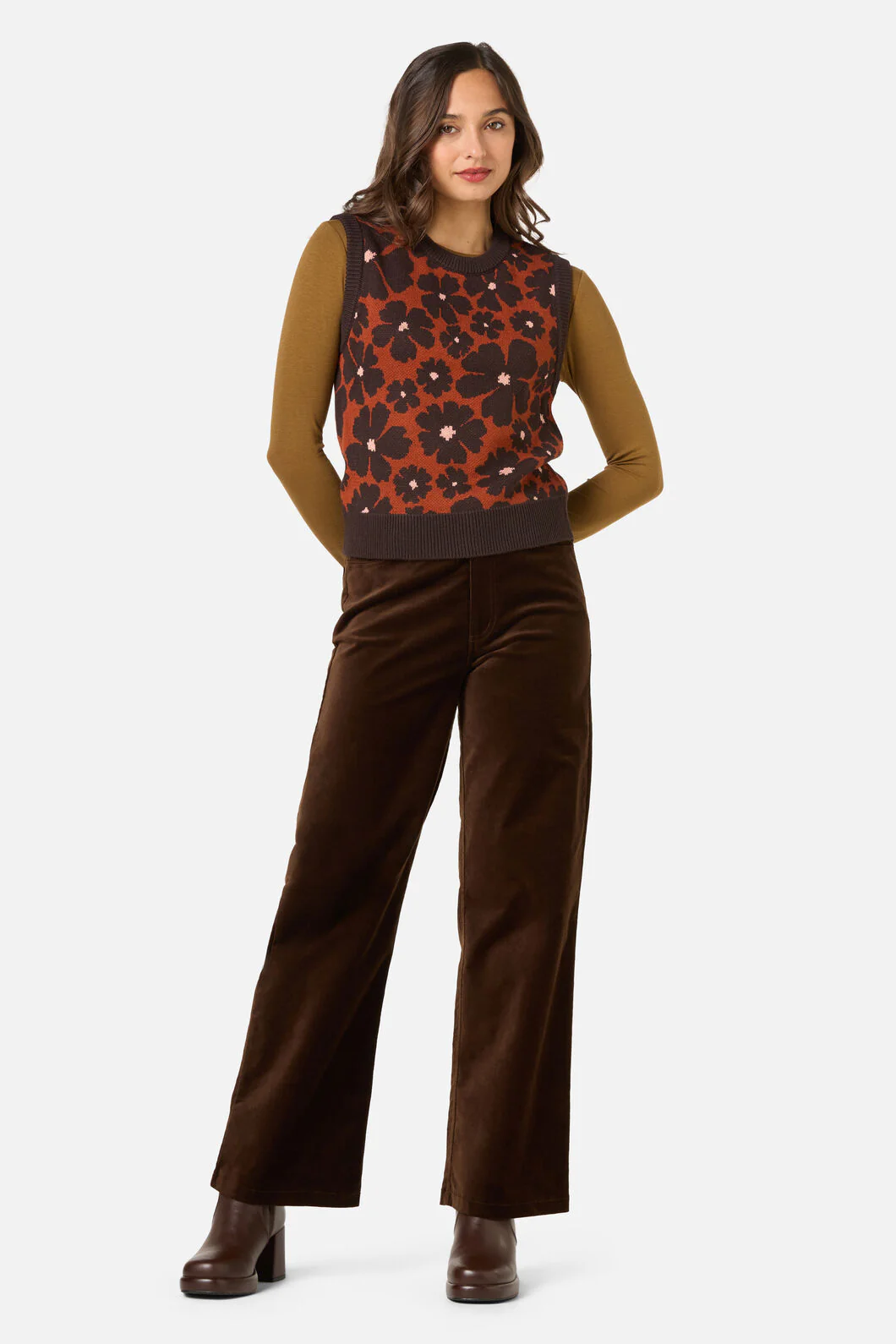 Donna Flower Knit Vest - Image 2