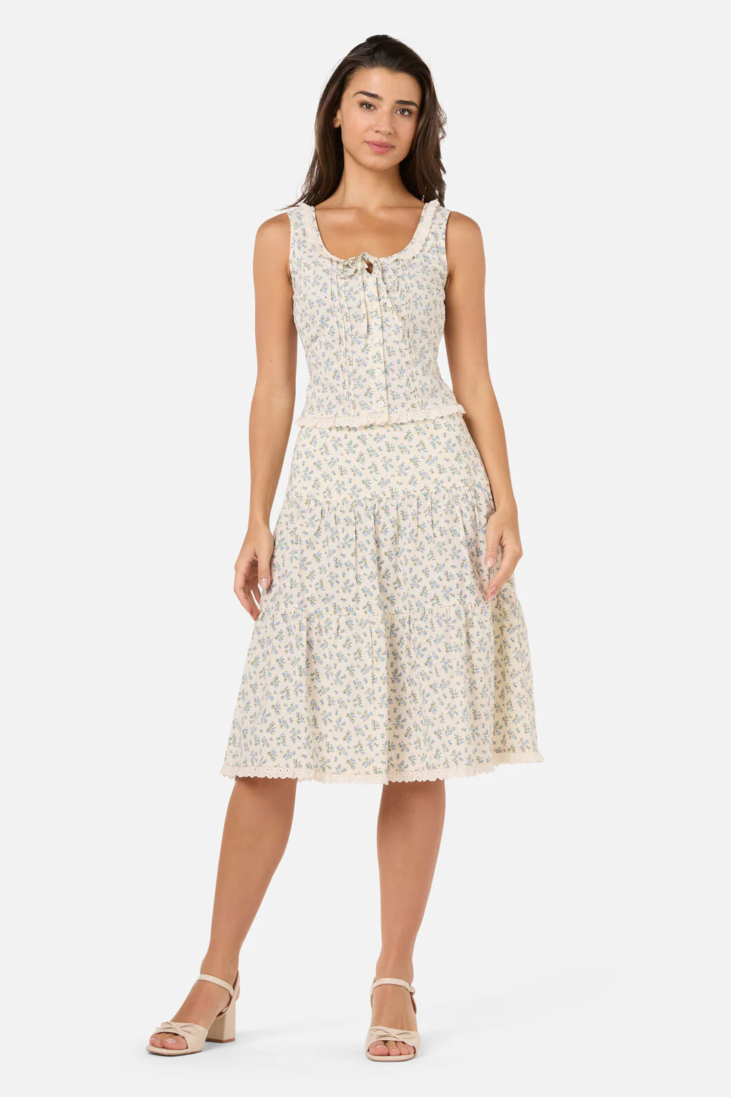 Elodie Ditsy Tiered Skirt - Image 5