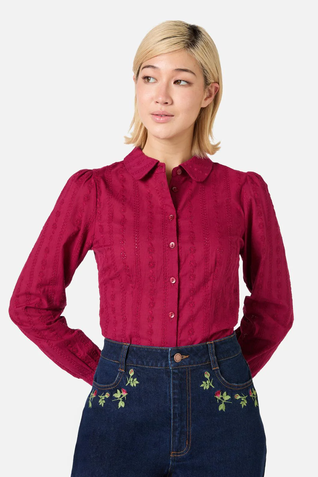 Evelyn Cute Cotton Blouse - Image 2