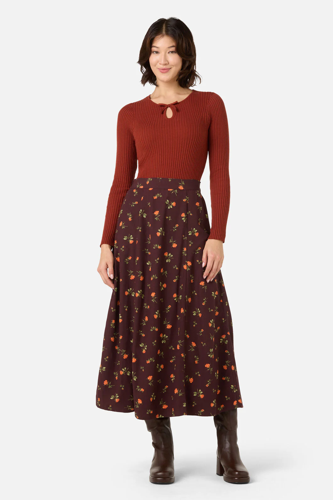 Evie Rose Midi Skirt