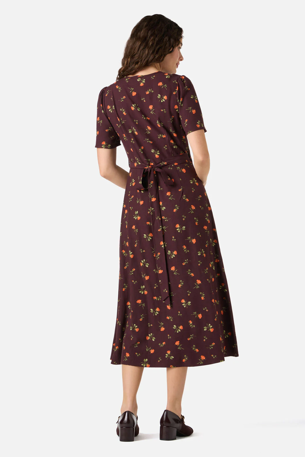 Evie Rose Midi Wrap Dress - Image 5
