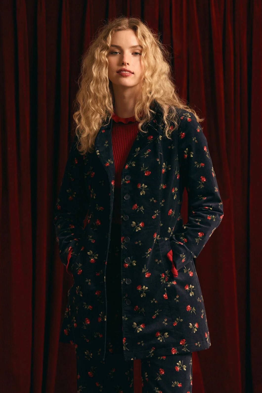 Evie Rose Velvet Jacket - Image 2
