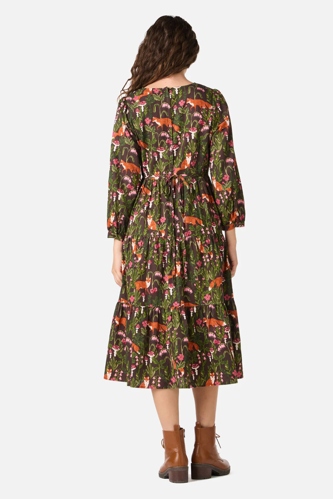Fancy Foxes Midi Dress - Image 4
