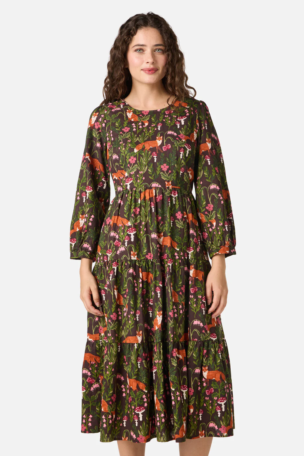 Fancy Foxes Midi Dress - Image 5