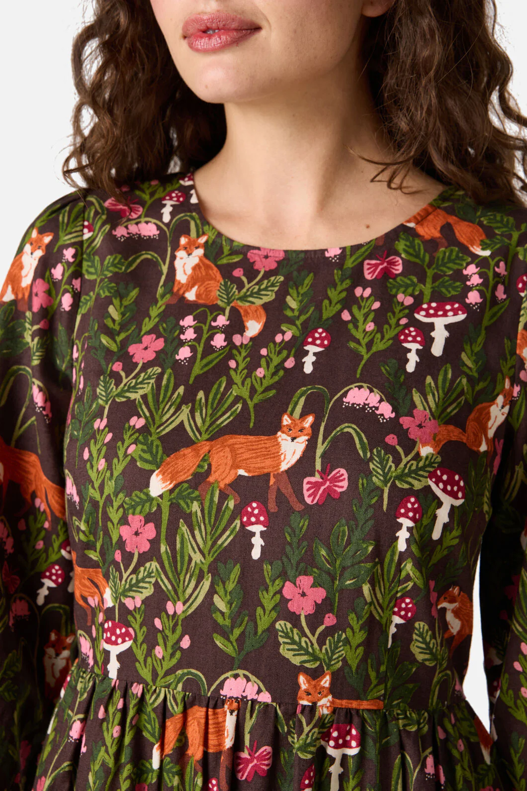 Fancy Foxes Midi Dress - Image 6