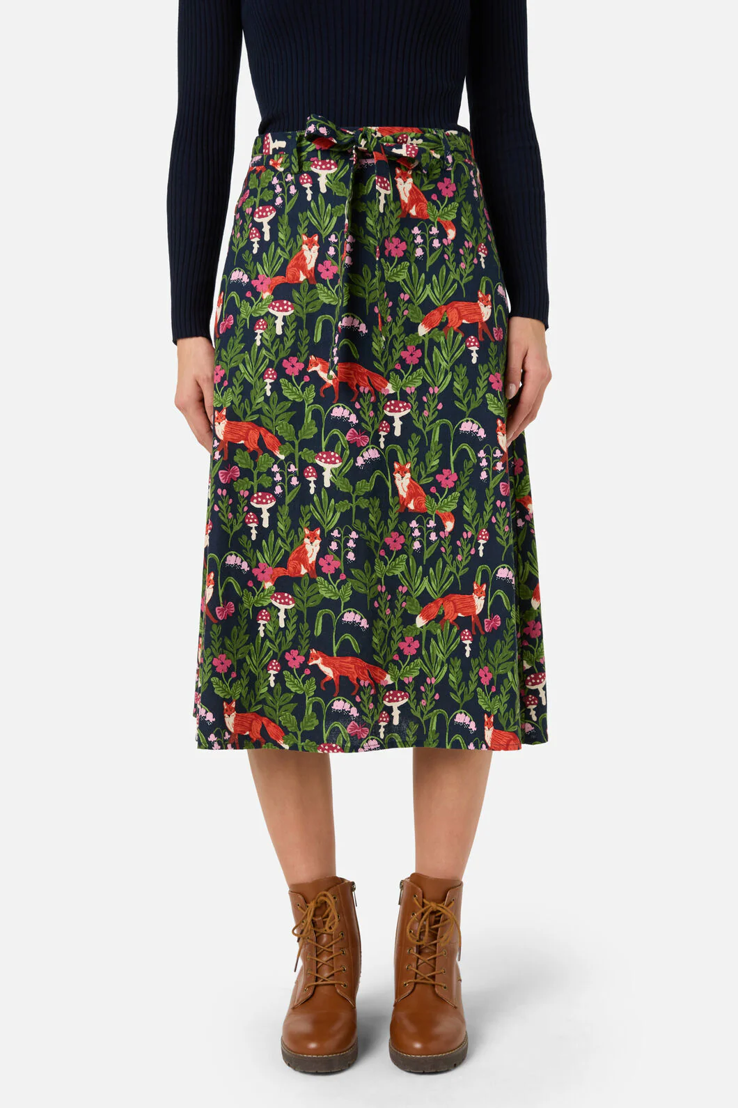 Fancy Foxes Midi Skirt - Image 2