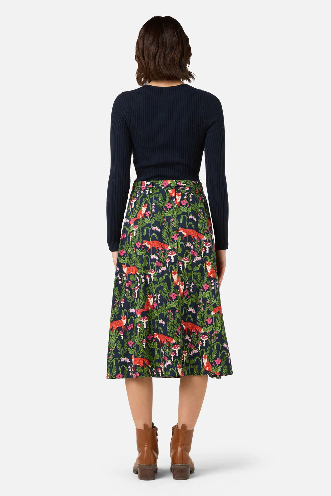 Fancy Foxes Midi Skirt - Image 4