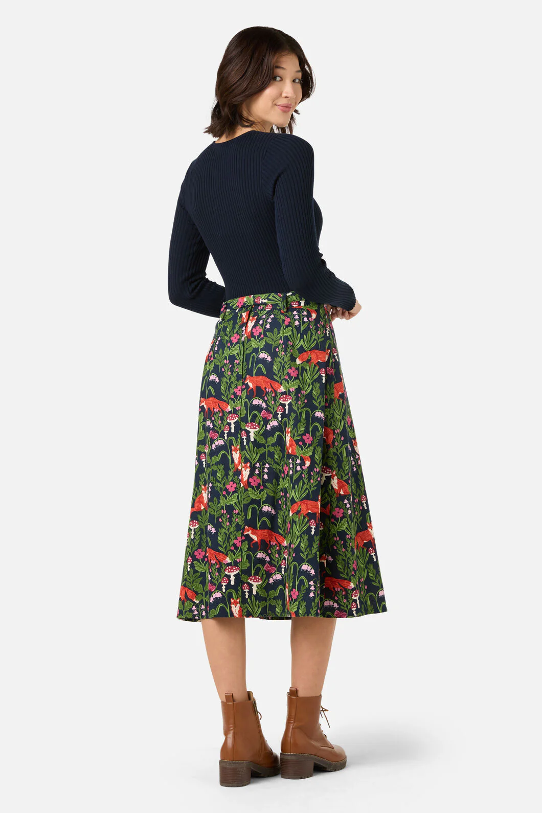 Fancy Foxes Midi Skirt - Image 5