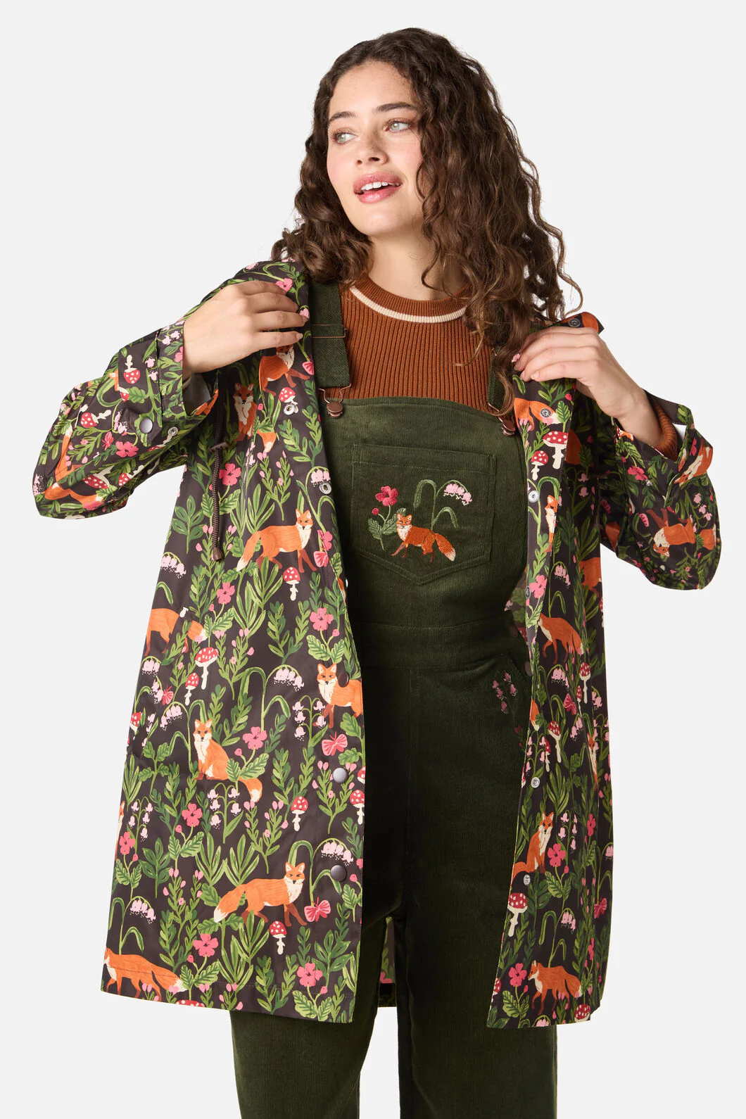 Fancy Foxes Raincoat - Image 2