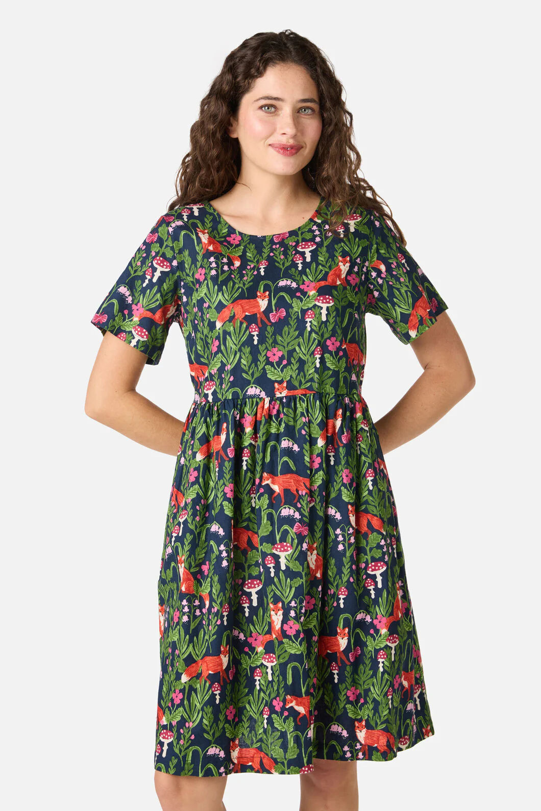 Fancy Foxes Smock Dress - Image 4