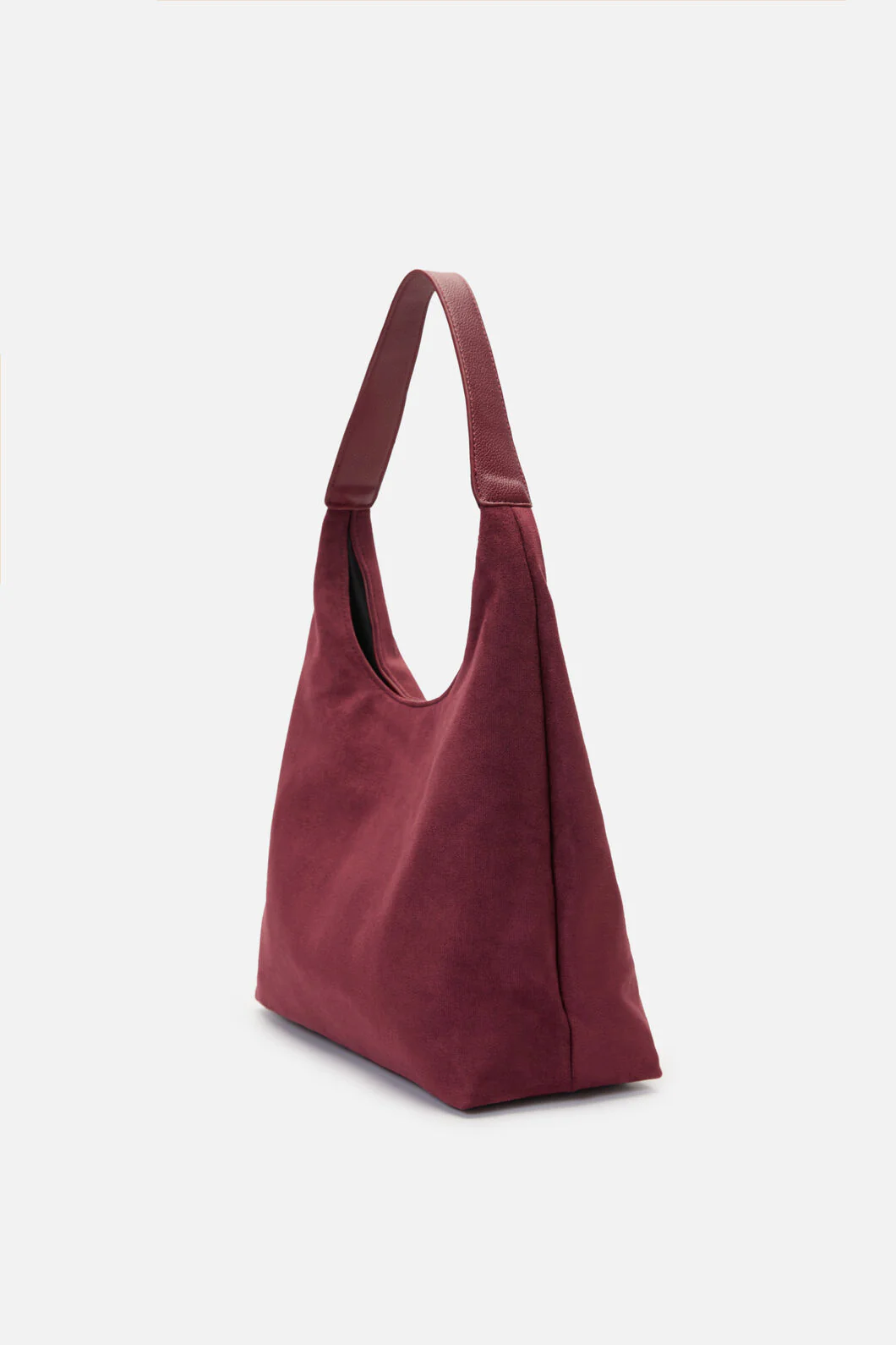 Faux Suede Slouch Bag - Image 4