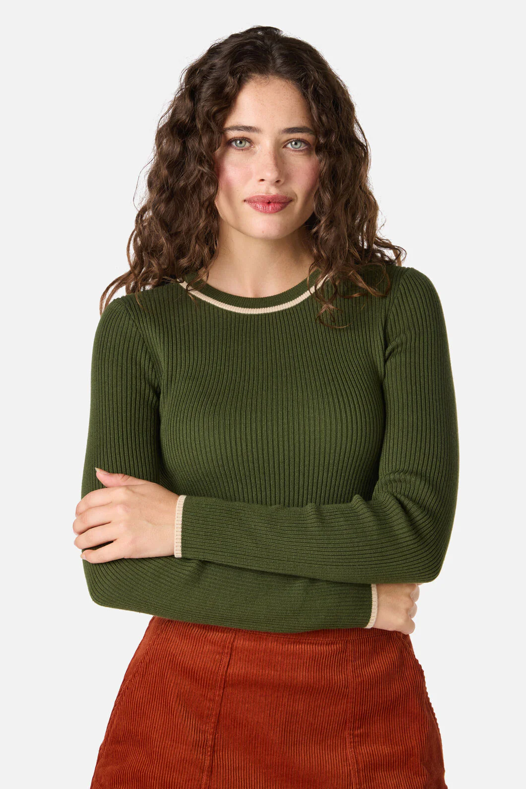Fifi Long Sleeve Rib Knit Top - Image 3
