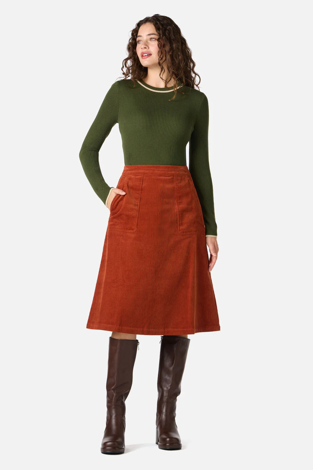 Fifi Long Sleeve Rib Knit Top - Image 4