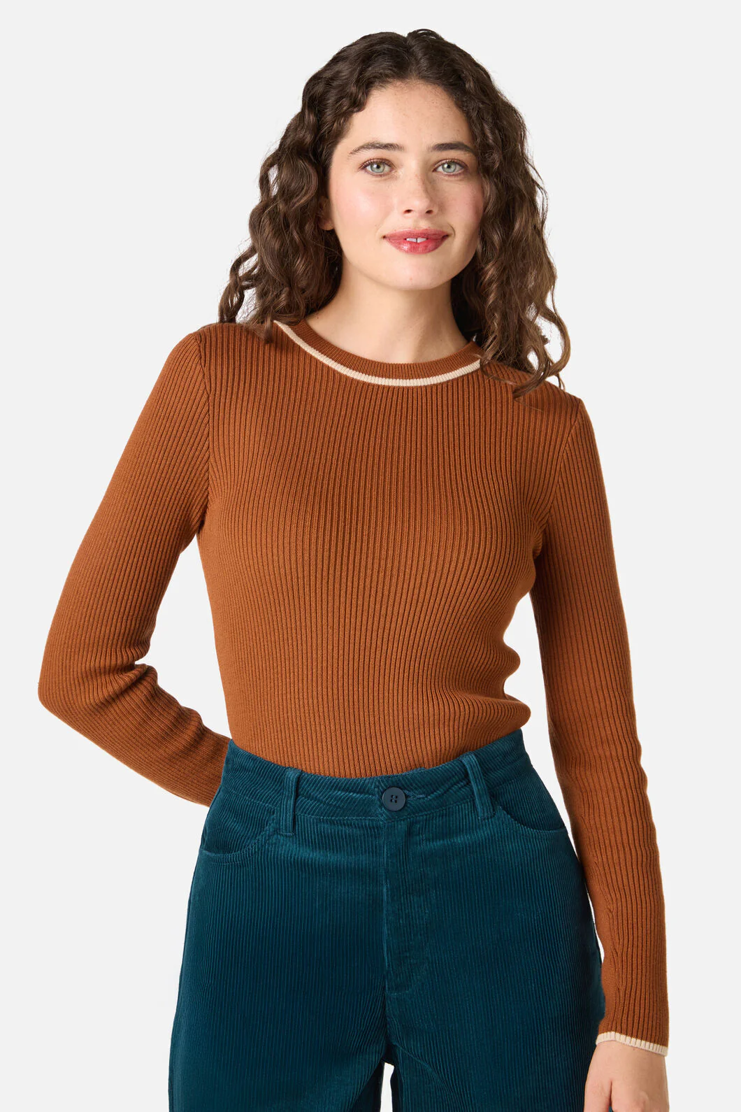 Fifi Long Sleeve Rib Knit Top - Image 9