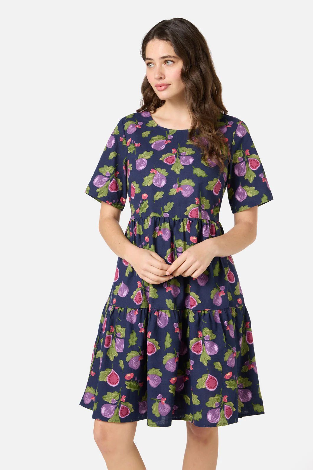 Fig Tiered Smock Dress - Image 2