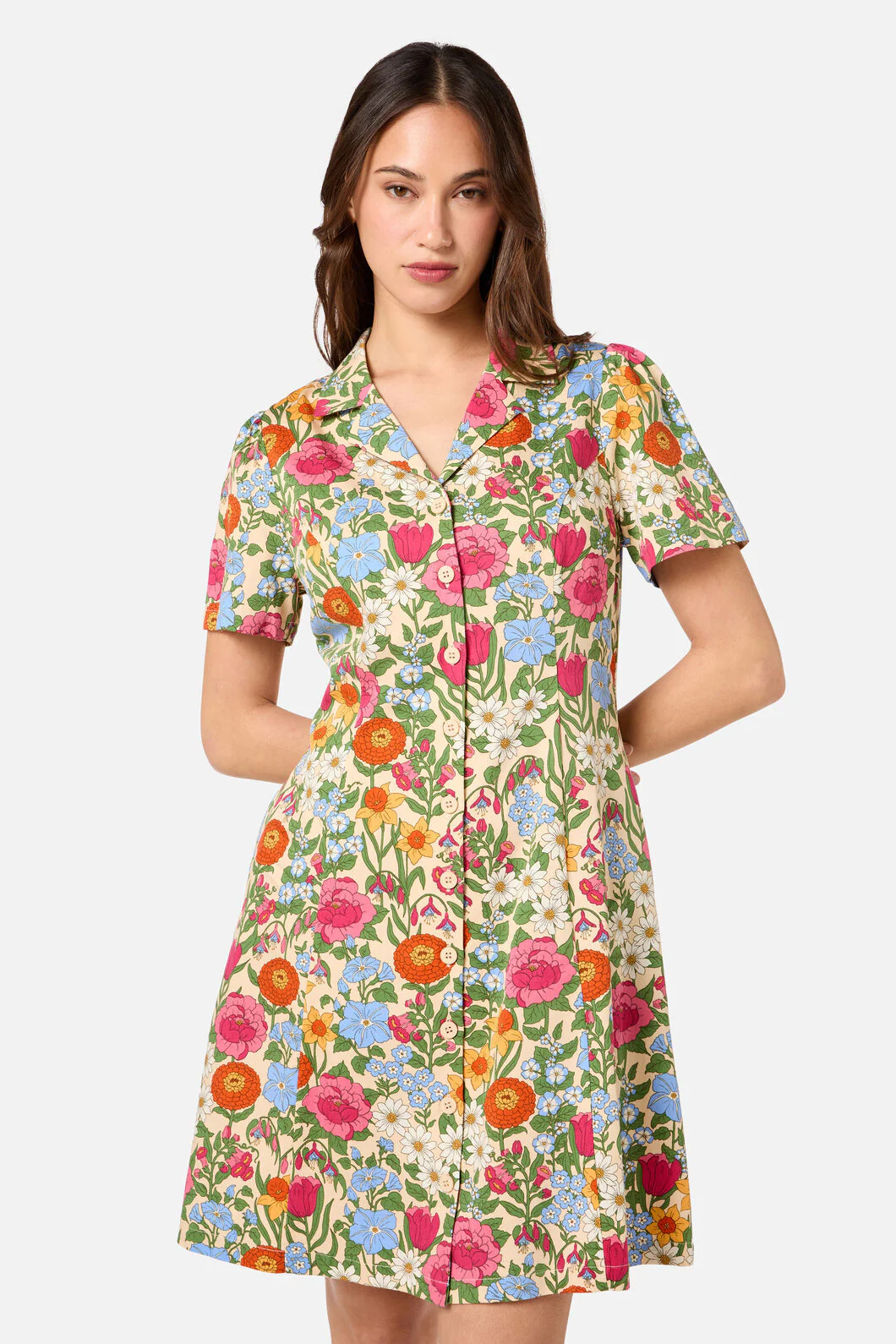 Floral Field Shirt Dress - Image 2