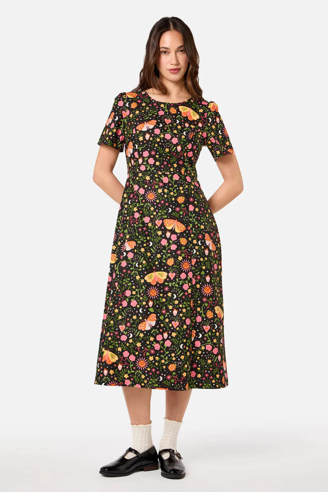 Folk Art Midi Dress - Image 2