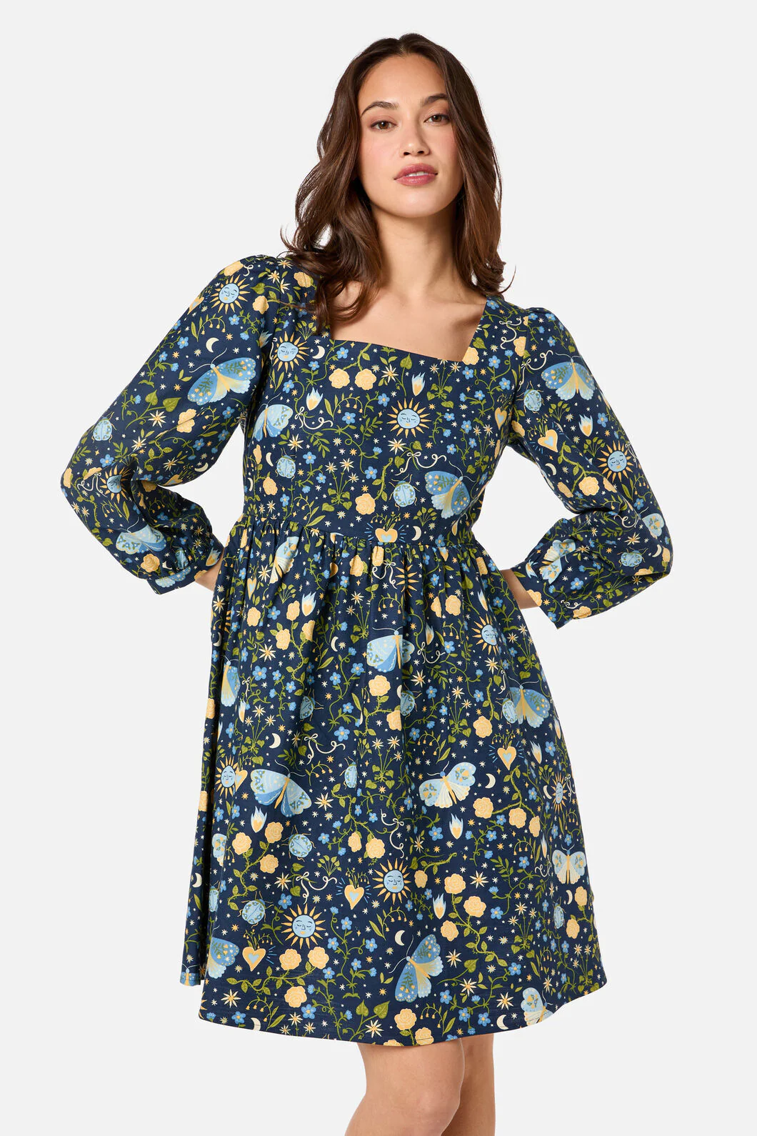Folk Art Mini Dress