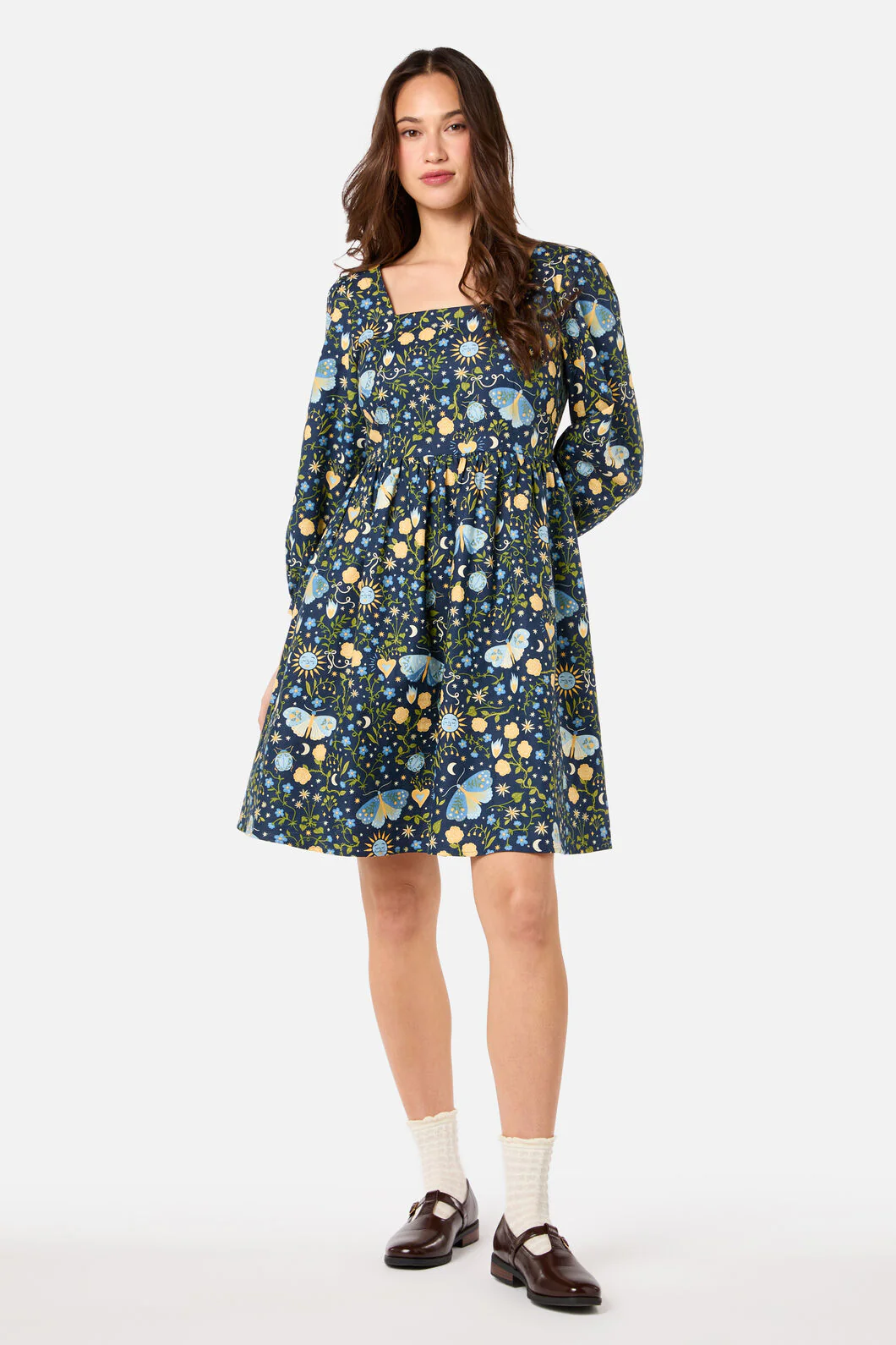 Folk Art Mini Dress - Image 2