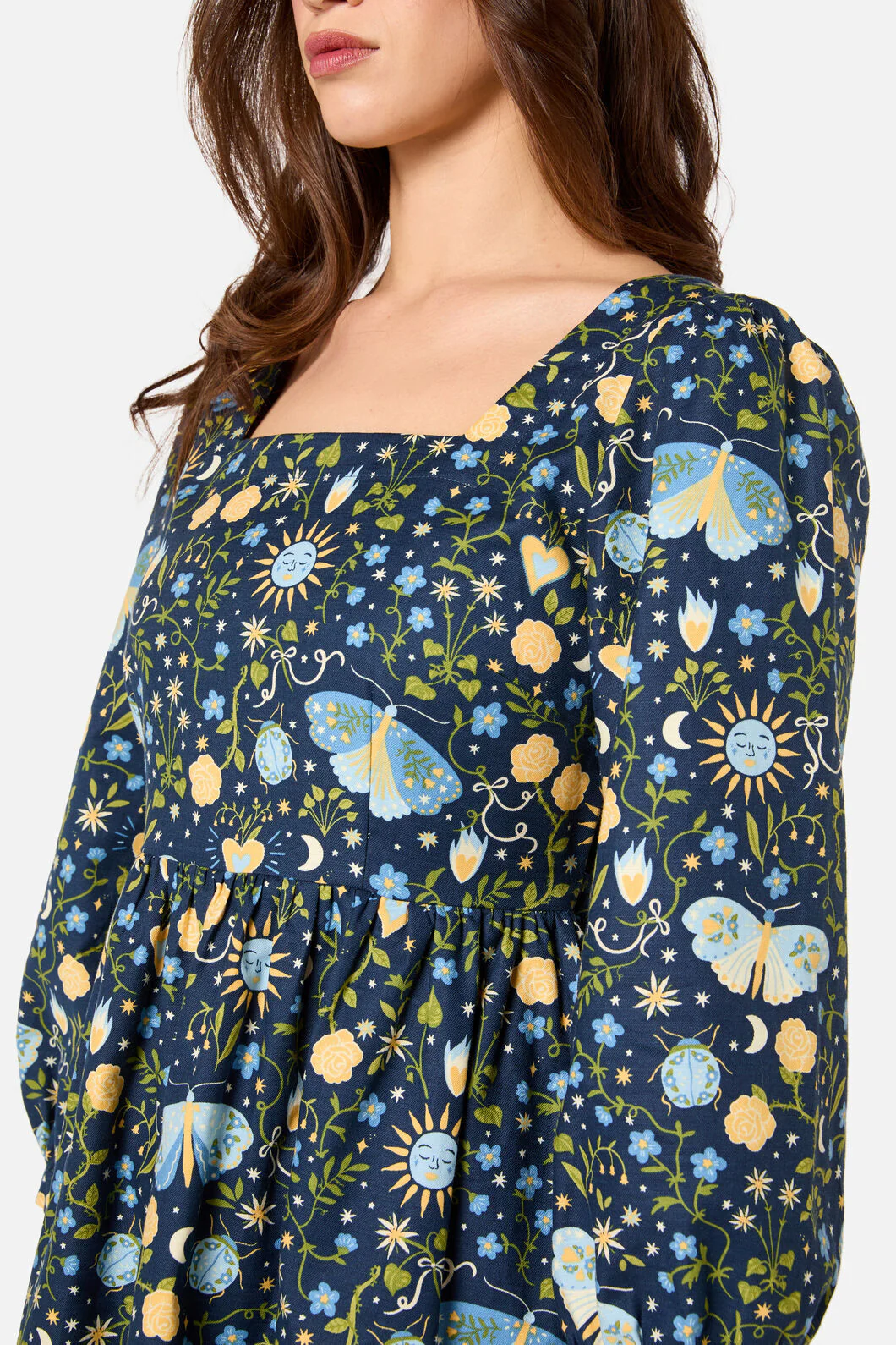 Folk Art Mini Dress - Image 5