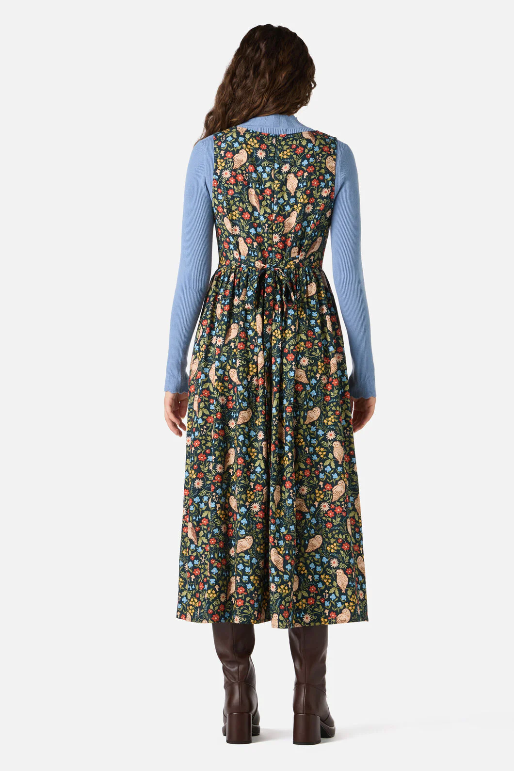 Forest Owl Midi Dress - Image 6