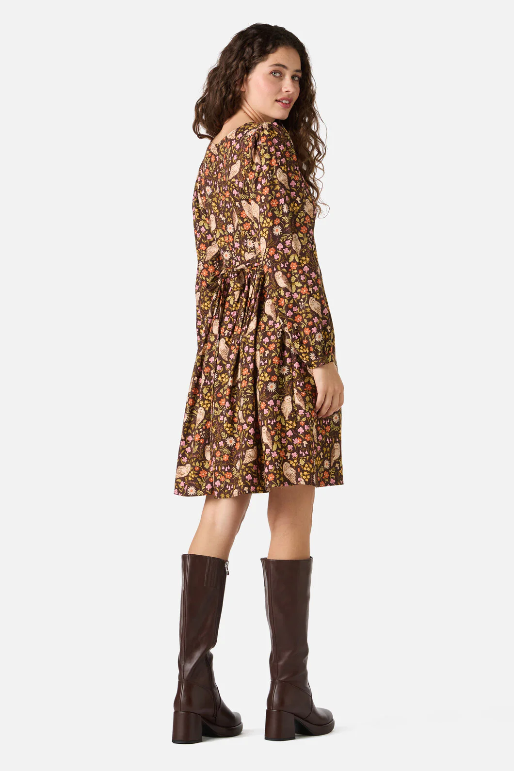 Forest Owl Mini Dress - Image 4