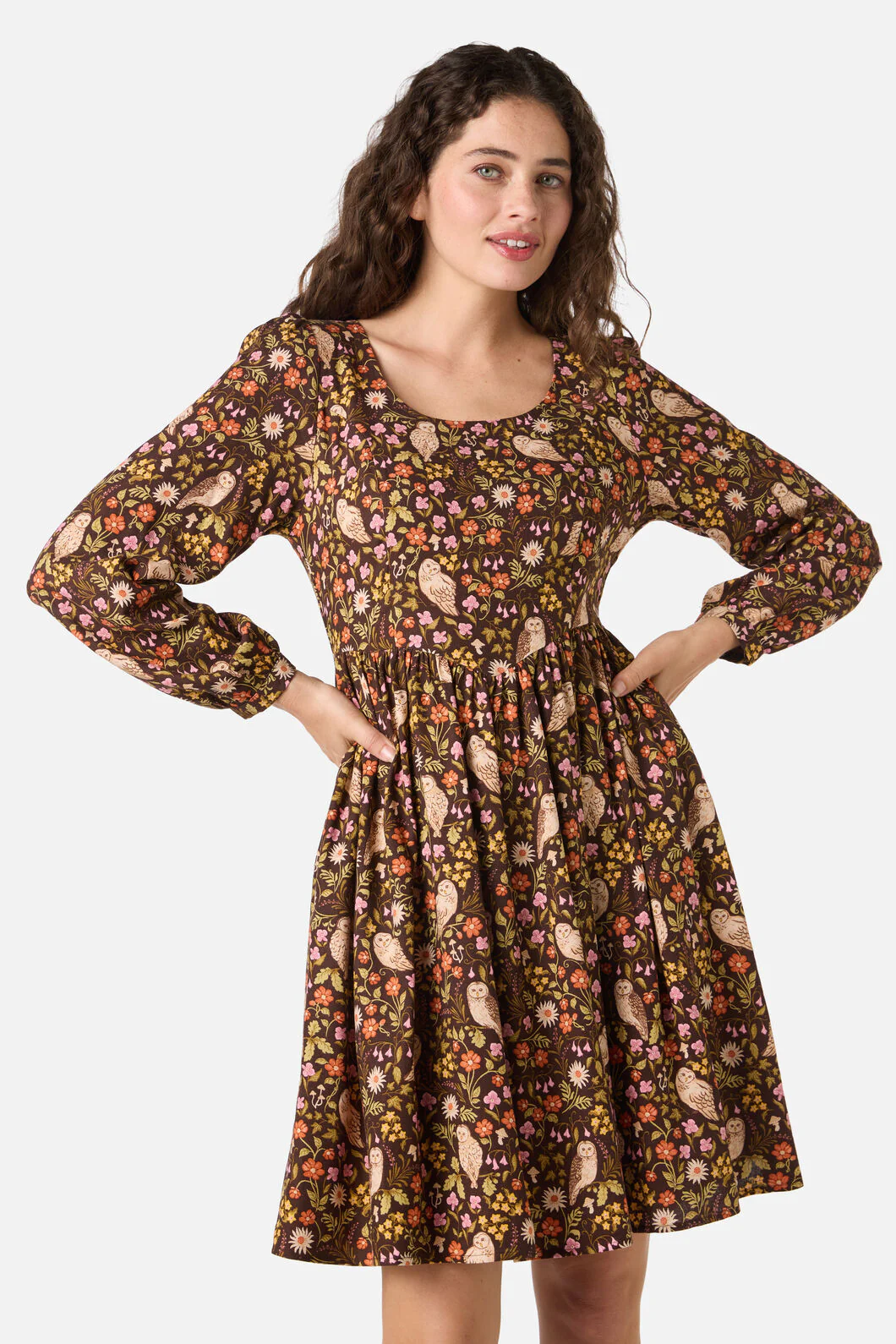 Forest Owl Mini Dress - Image 5