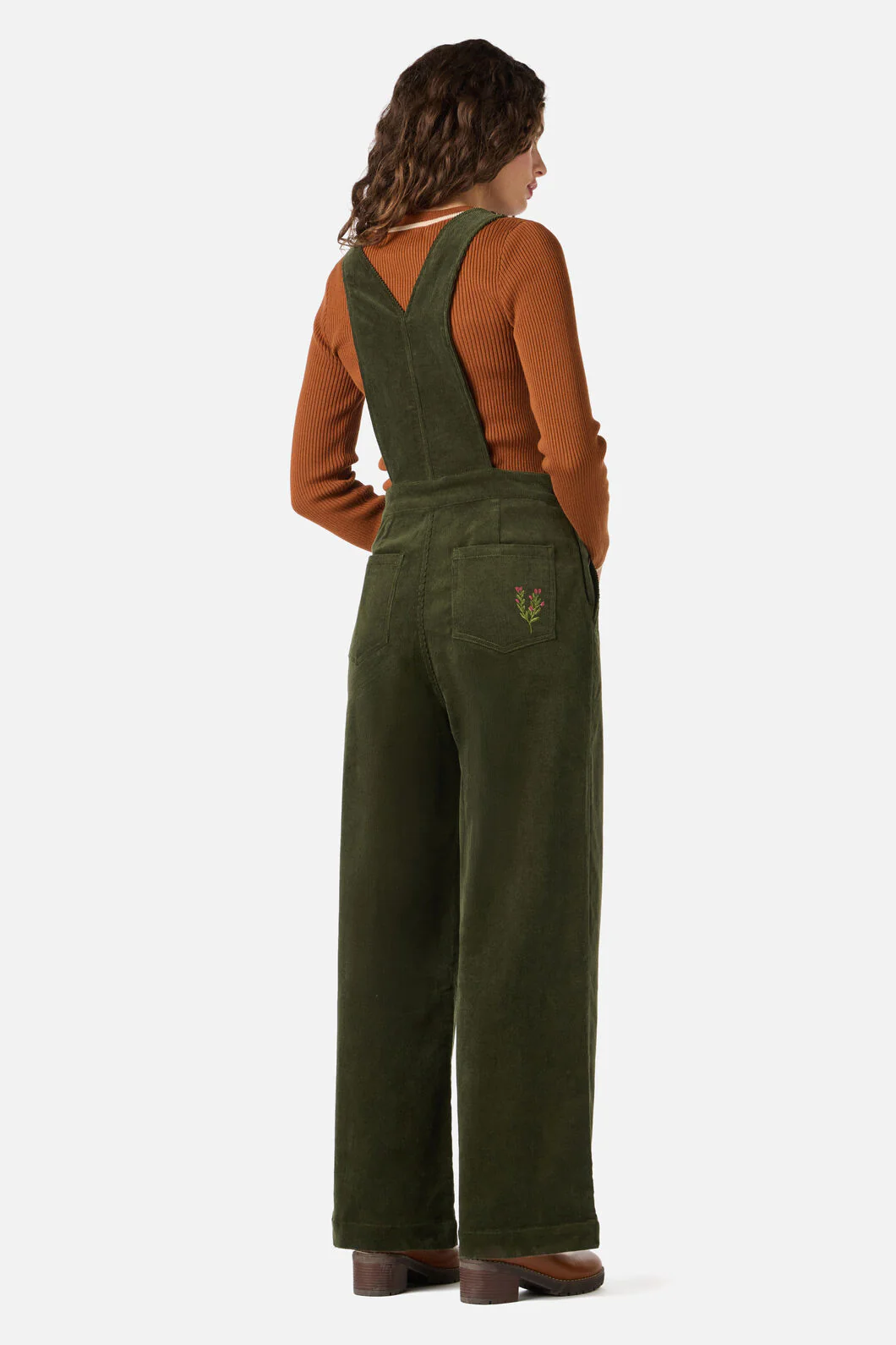 Fox Embroidered Cord Overall - Image 4