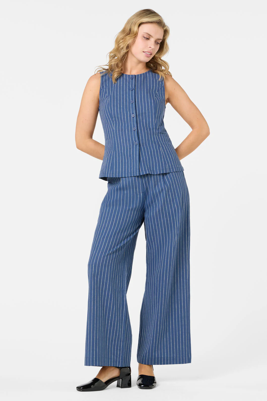 Frankie Pinstripe Pant - Image 8
