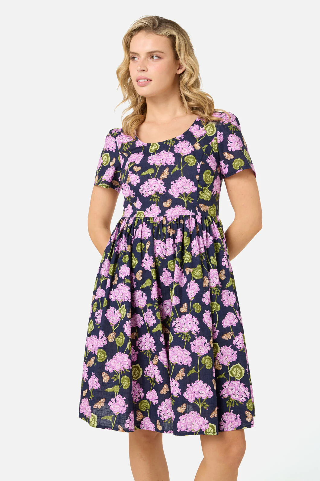 Geranium Flower Mini Dress - Image 3
