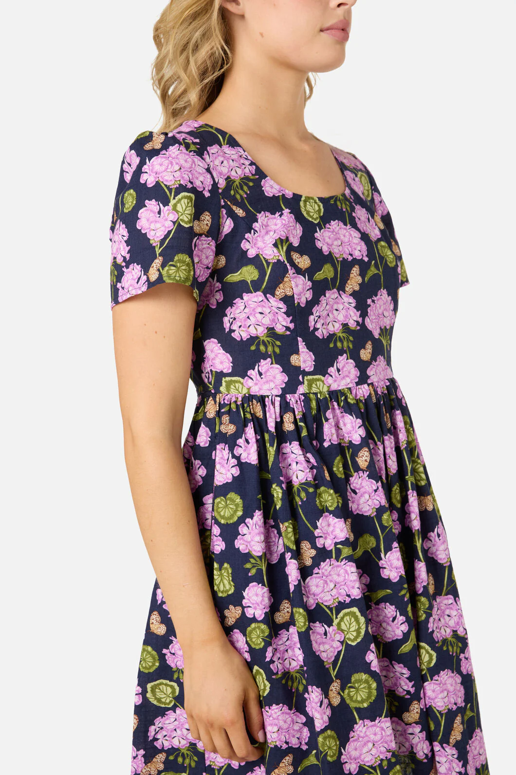 Geranium Flower Mini Dress - Image 7