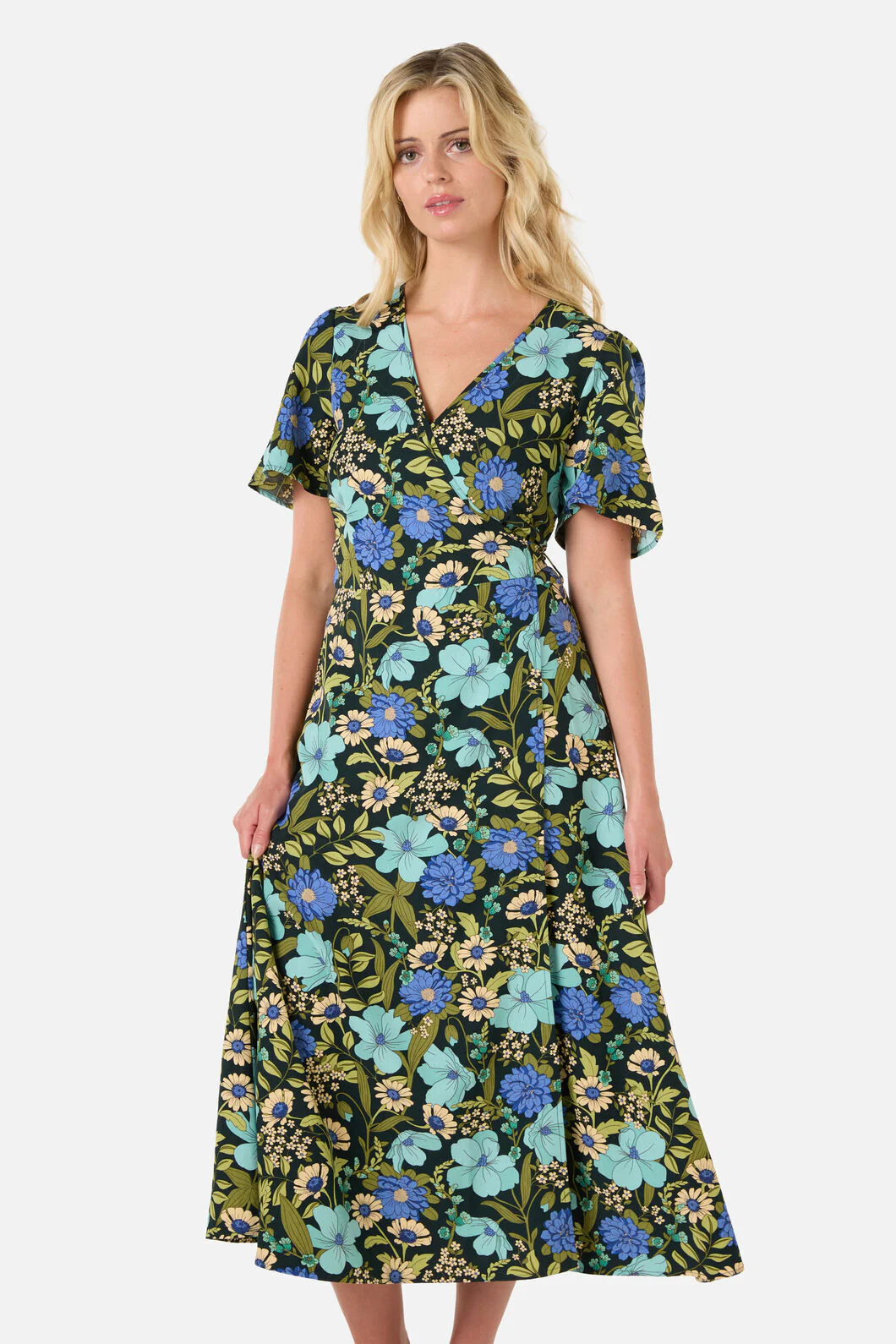 Gloria 70'S Floral Midi Dress - Image 6