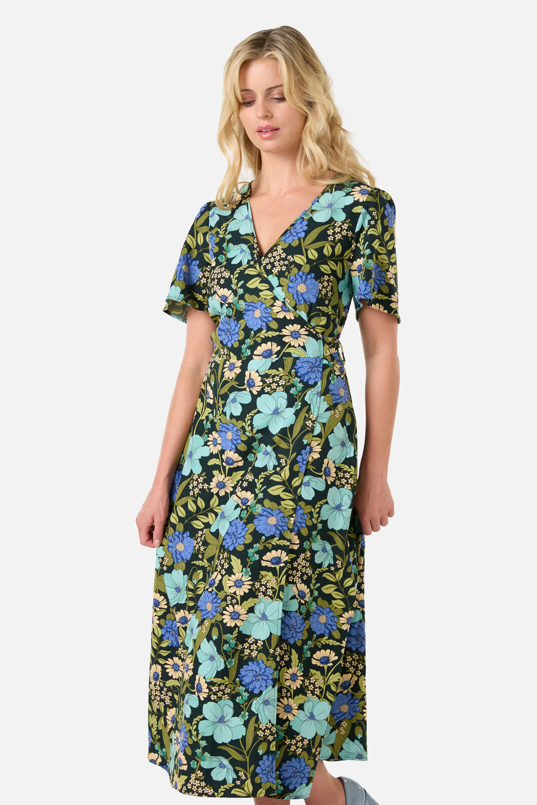Gloria 70'S Floral Midi Dress - Image 7
