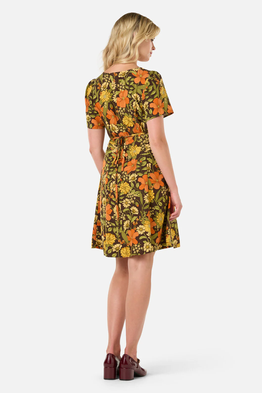 Gloria 70'S Floral Mini Dress - Image 4