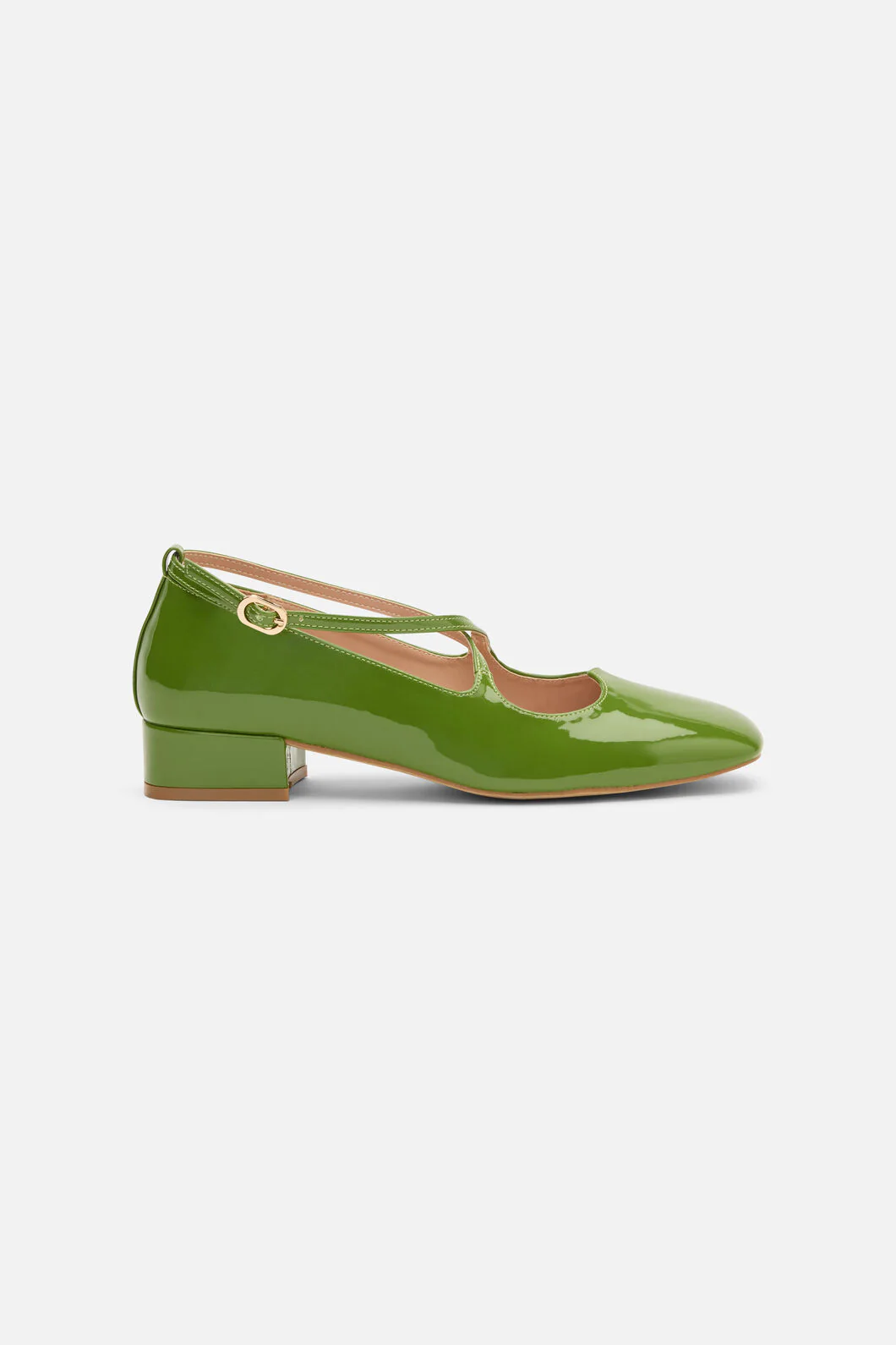 Green Patent Heart Heel - Image 2