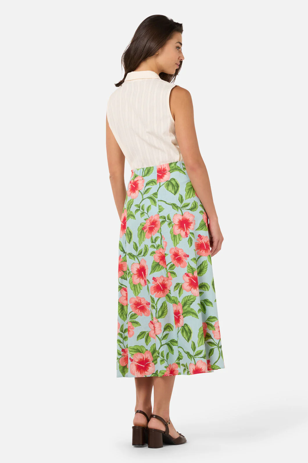 Hibiscus Summer Midi Skirt - Image 4
