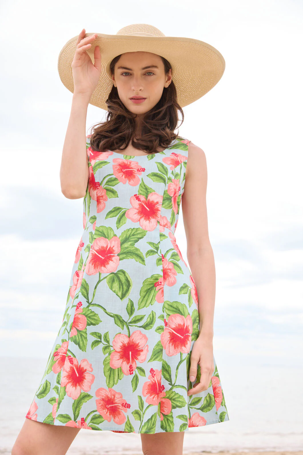 Hibiscus Summer Mini Dress - Image 3