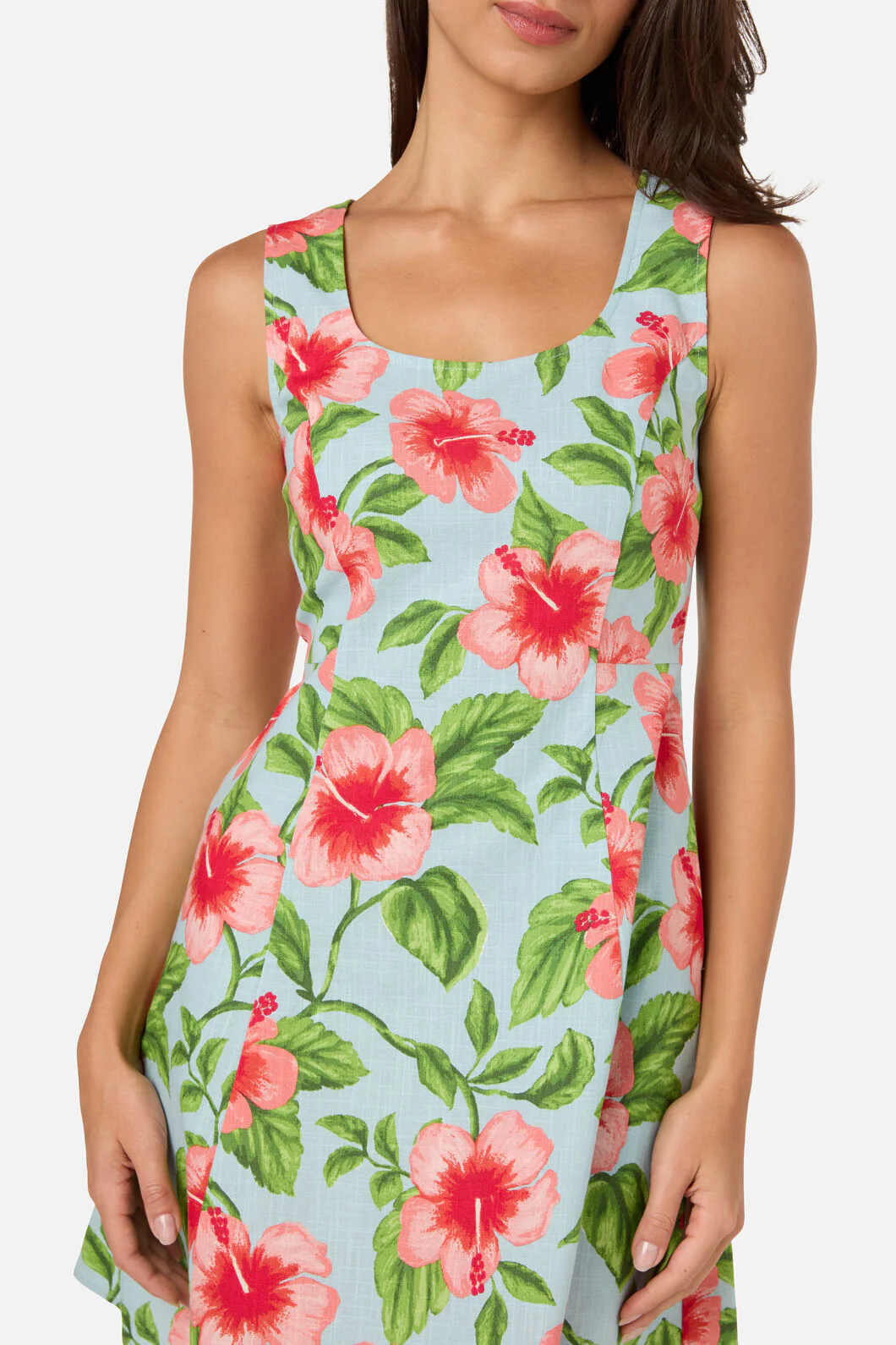 Hibiscus Summer Mini Dress - Image 8