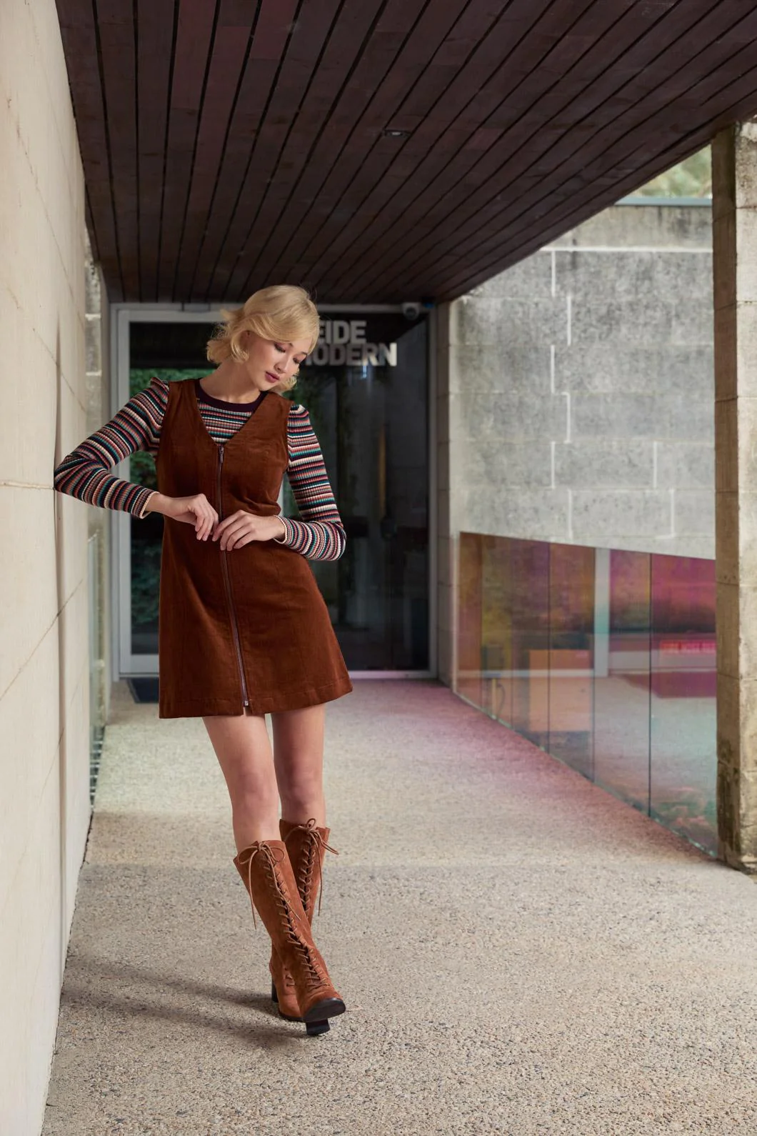 Honey Cord Pinafore - Image 7
