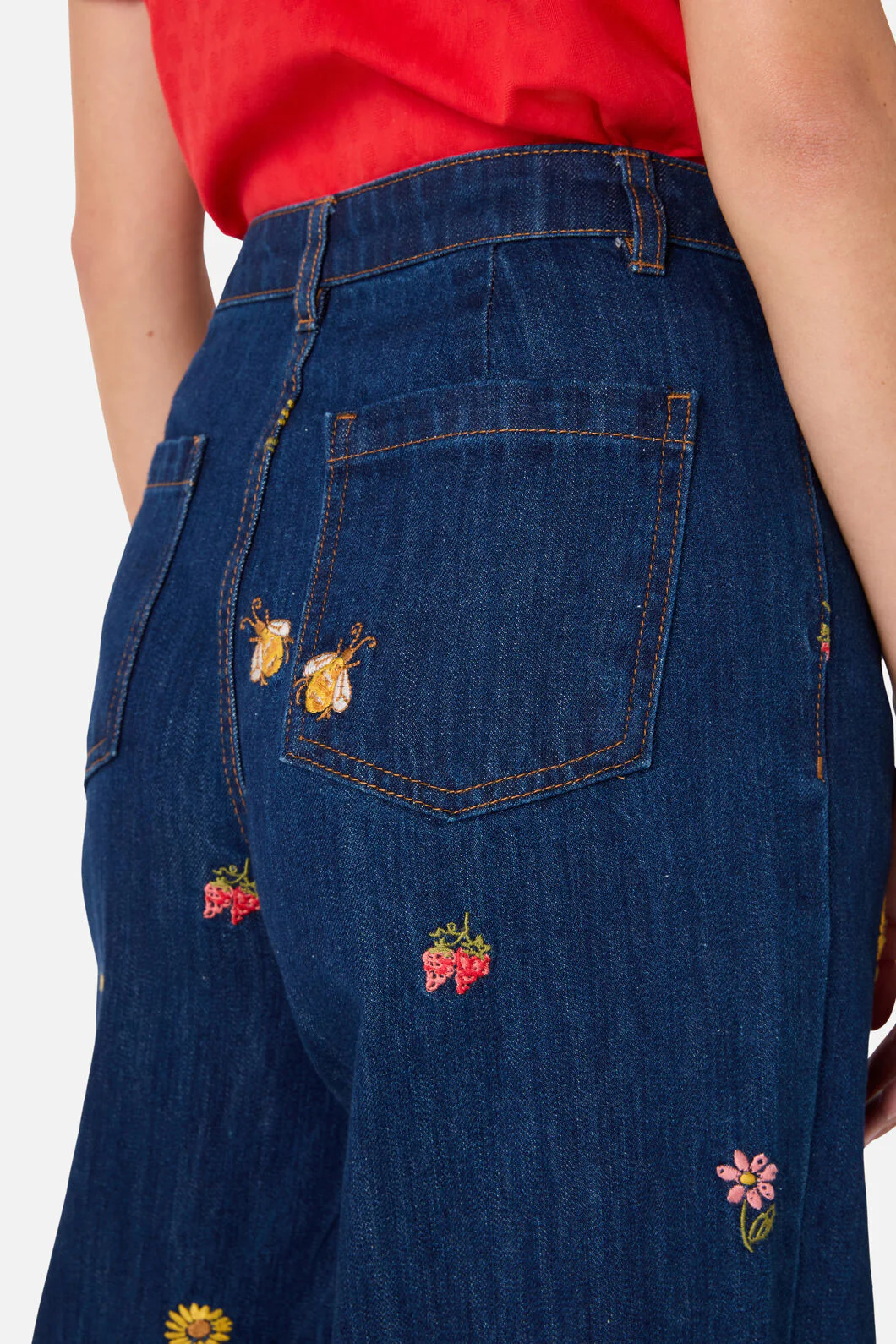 Honey Embroidered Jean - Image 5