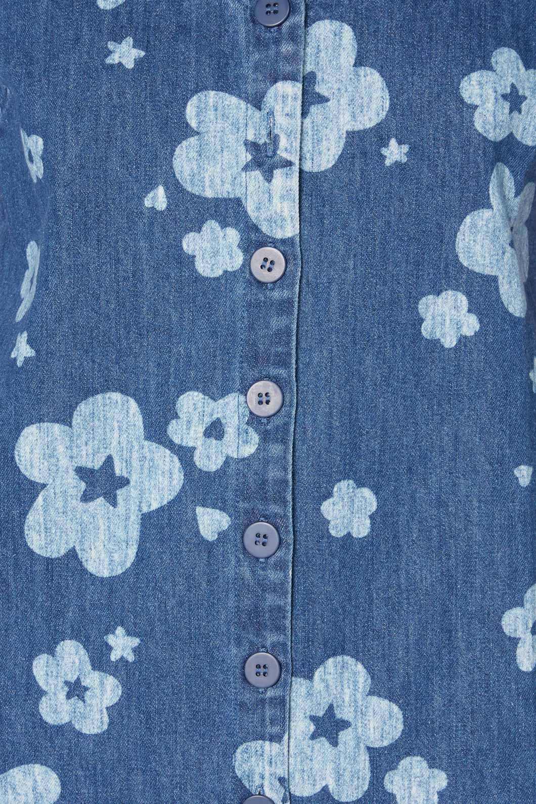 Indigo Starry Flower Pinny - Image 5