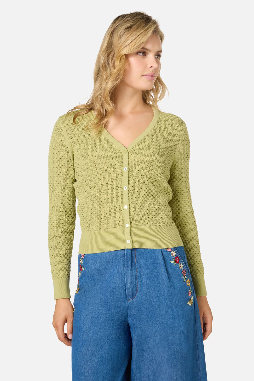Ivy Lace Knit Cardigan - Image 2
