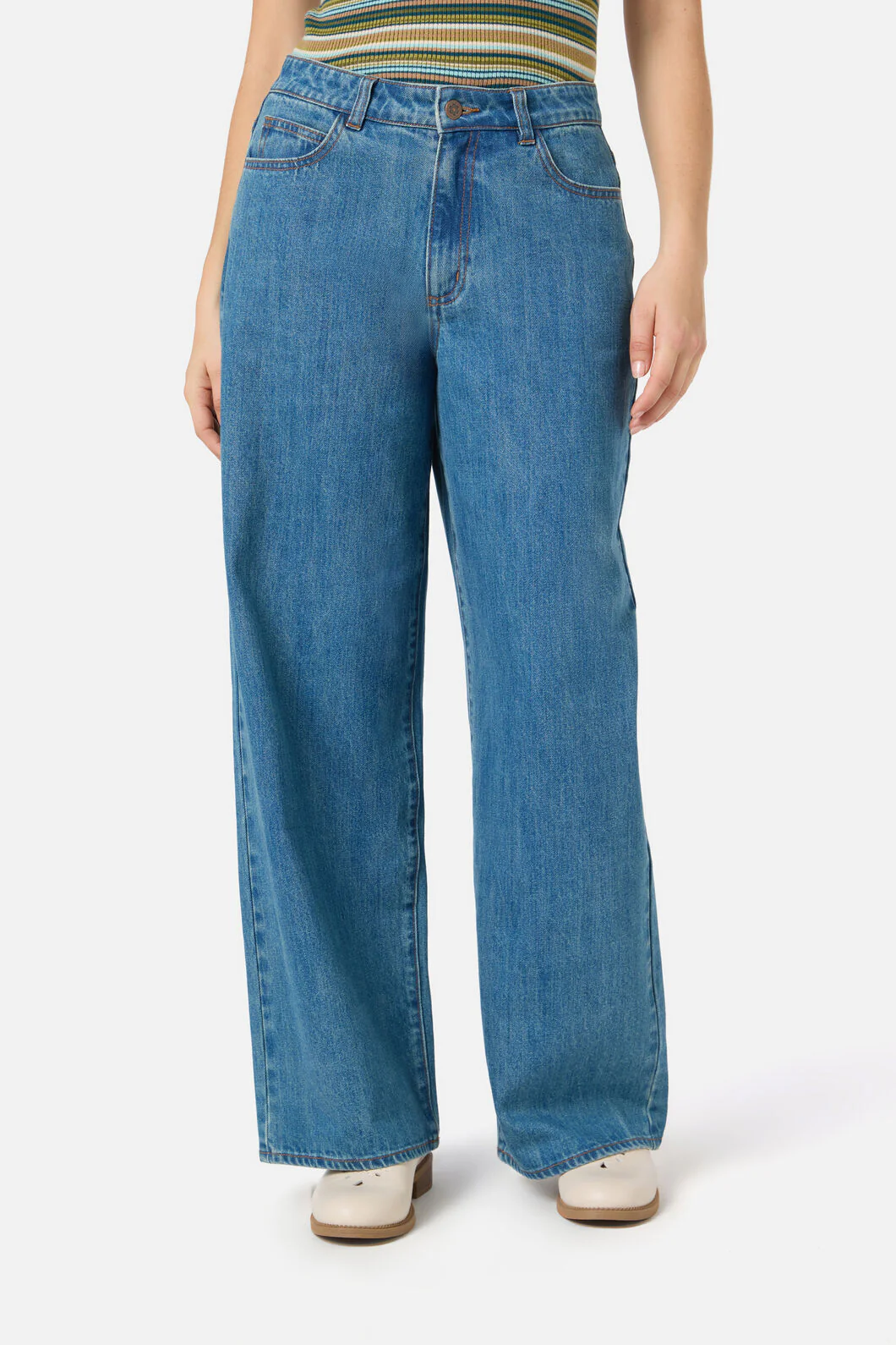 Ivy Mid Rise Striaght Leg Jean - Image 2